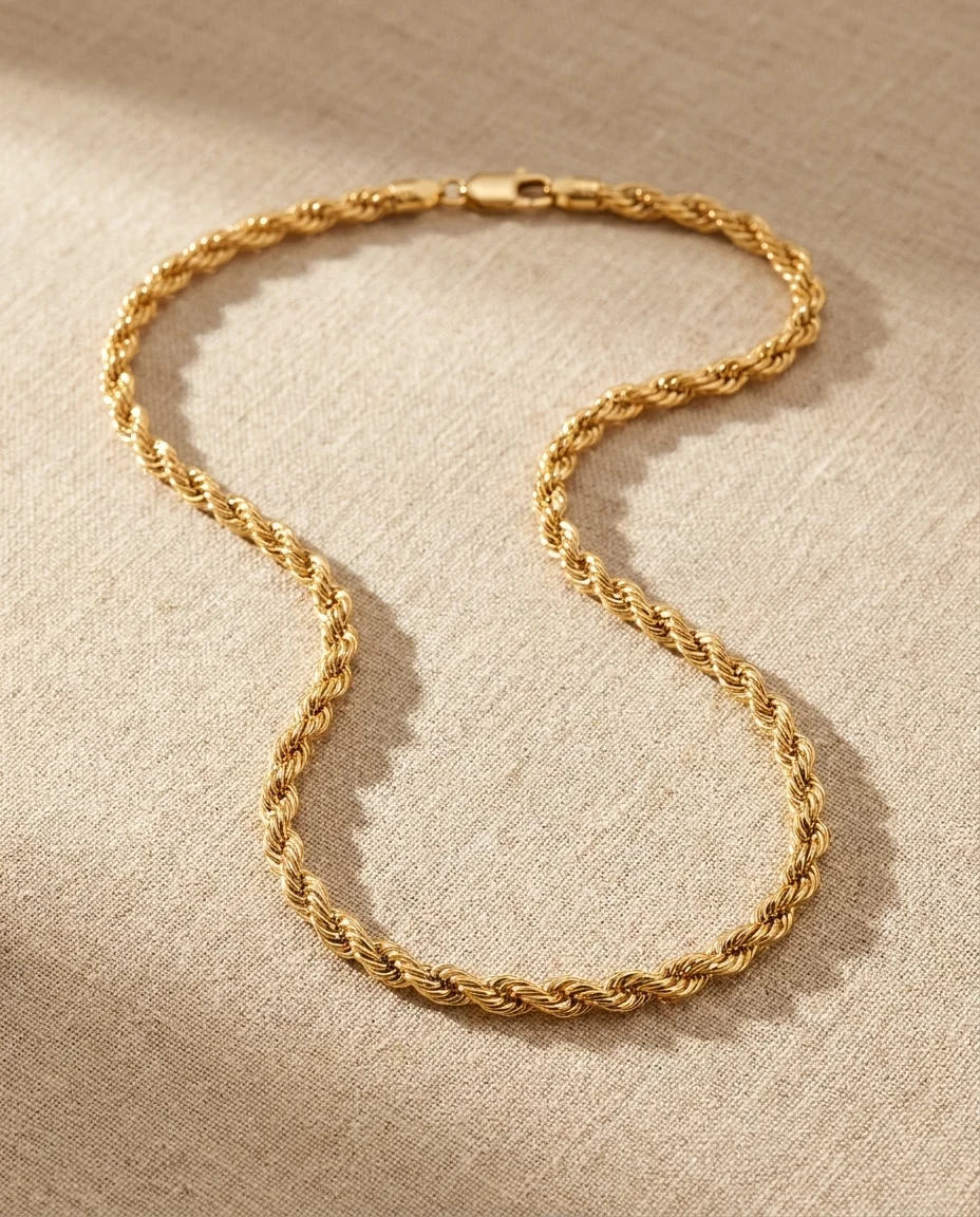Cordón de oro de hombre en Joyería Tres Reyes, Vinaròs